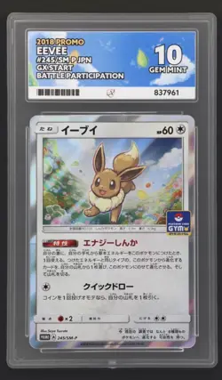 Pokemon 2018 - Eevee - 245/SM-P - Japanese GX Start Battle Participation Ace 10 - Image 1