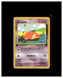 Pokemon TCG 1st Edition Slowpoke 67/82 Team Rocket Regular - Image 1