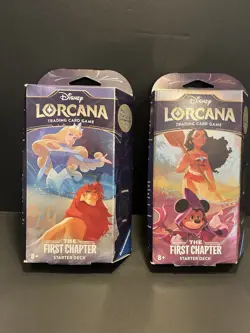 Disney Lorcana First Chapter 2 Starter Deck Lot Sealed Moana Simba - Image 1