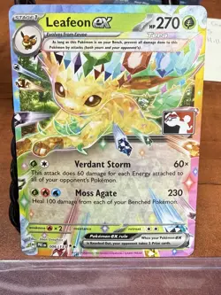 Pokemon TCG Prize Pack Series 7 Prismatic Evolutions Card 006/131 Leafeon EX - Image 1