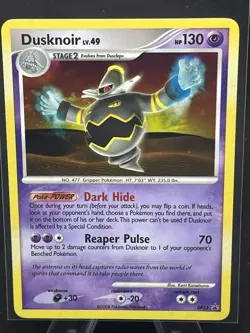 2008 Dusknoir DP33 Black Star Promo Holo Rare Pokemon Card Near Mint - Image 1