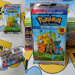 Pokemon Pack Action Advanced 3D holo Sealed Rare English CARDS INC version - Image 1