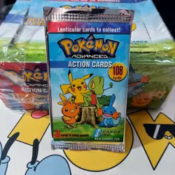 Pokemon Pack Action Advanced 3D holo Sealed Rare English CARDS INC version - Image 2