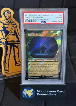 SAMWISE GAMGEE MTG Lord of the Rings Showcase SURGE FOIL #819 - PSA 8 - Image 1