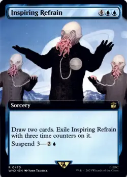 MTG Inspiring Refrain (Extended Art) Normal NM Doctor Who Magic - Image 1