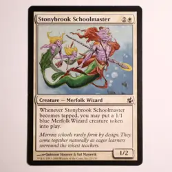 MTG White - Stonybrook Schoolmaster - 25 - Morningtide - Creature Merfolk - Image 1