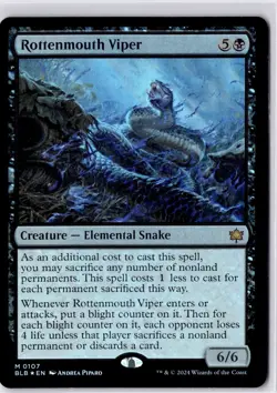 Rottenmouth Viper Bloomburrow Foil NM M 0107 - Image 1