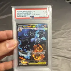 Pokemon Mega Charizard X ex Special Illustration Rare Holo 125/094 PSA 5 - Image 1