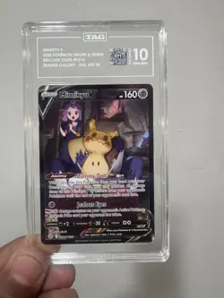 Mimikyu V Gem Mint TAG 10 swsh: Brilliant Stars TG16/TG30 Pokemon Card - Image 1