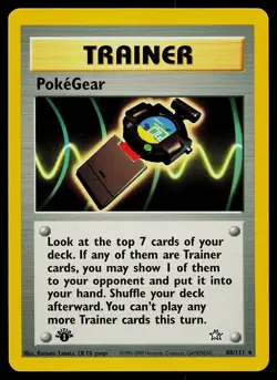 Pokemon Card - PokeGear Neo Genesis 88/111 Rare 1st Edition - Image 1