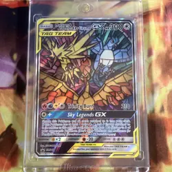 Pokemon Moltres & Zapdos & Articuno GX TAG TEAM Full Art Promo SM210 - Image 1