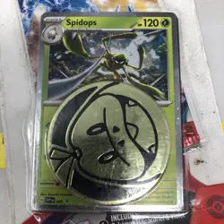 Pokemon Scarlet & Violet Base Set Spidops Checklane BLISTER Pack - Image 2