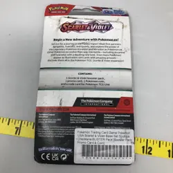 Pokemon Scarlet & Violet Base Set Spidops Checklane BLISTER Pack - Image 3