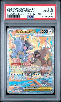 2025 POKEMON MEG EN-MEGA EVOLUTION #182 MEGA KANGASKHAN EX PSA 10 - Image 1