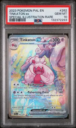 2023 POKEMON PAL EN-PALDEA EVOLVED SPECIAL ILLUSTRATION RARE TINKATON EX PSA 10 - Image 1