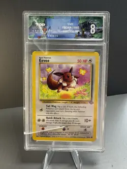 Pokemon Eevee Jungle Base Set 51/64 TSG 8. Cracked slab. Should Submit To PSA 🔥 - Image 1