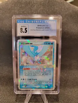 SEE VIDEO Pokemon Articuno ex Fire Red & Lead Green Holo Ultra Rare #114 - Image 1