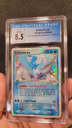 SEE VIDEO Pokemon Articuno ex Fire Red & Lead Green Holo Ultra Rare #114 - Image 2