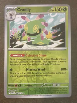 Cradily 006/142 Sv07: Stellar Crown Reverse Holo Pokemon TCG NM - Image 1