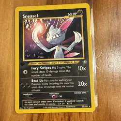 Sneasel - 25/111 - Pokemon Neo Genesis 1st Edition Rare Card WOTC NM - Image 1