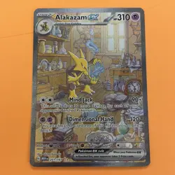 Alakazam EX 201/165 Special Illustration Rare Scarlet Violet 151 Pokemon - Image 1