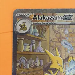 Alakazam EX 201/165 Special Illustration Rare Scarlet Violet 151 Pokemon - Image 3