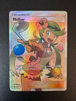 Pokemon TCG Mallow 145/145 Full Art sun and moon guardians rising - Image 1