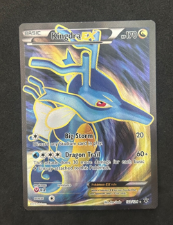2016 POKEMON XY FATES COLLIDE 122/124 KINGDRA EX - LIGHTLY PLAYED - Image 1
