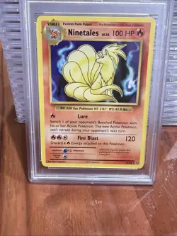 2016 Pokemon XY Evolutions #15 Ninetales - Prerelease Kit - PSA 8 - Image 2