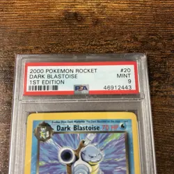 2000 Pokemon 1st Edition Rocket Dark Blastoise PSA 9 MINT #20 Base - Image 2