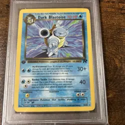 2000 Pokemon 1st Edition Rocket Dark Blastoise PSA 9 MINT #20 Base - Image 3