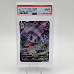Pokemon Hatterene VMAX 066/159 Crown Zenith Full Art Ultra Rare Holo 2023 PSA 8 - Image 1