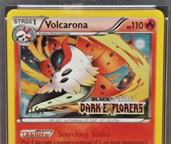 2012 POKEMON B&W PROMO DARK EXPLORERS-STAFF #BW40 VOLCARONA-HOLO PSA 9 - Image 2