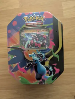 Pokemon TCG Mega Charizard X Ex Tin Sealed - Image 1