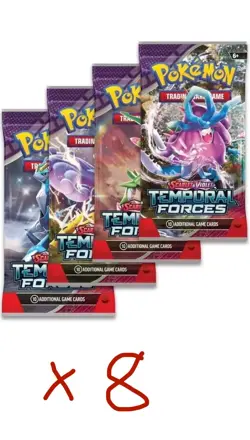 Pokemon TCG Temporal forces booster packs (x8) new & sealed - Image 1