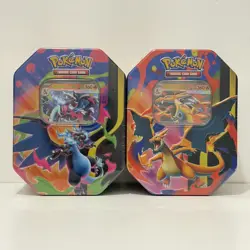 Pokemon TCG Mega Charizard X & Y ex Tins – Brand New - Sealed - Image 1