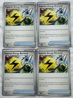 4x Pokemon TCG Superior Energy Retrieval Paldea Evolved 189/193 Uncommon Playset - Image 1