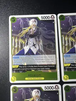 One Piece - Absalom Foil OP14-100 Playset (x4) - The Azure Sea's Seven NM - Image 4