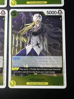 One Piece - Absalom Foil OP14-100 Playset (x4) - The Azure Sea's Seven NM - Image 5