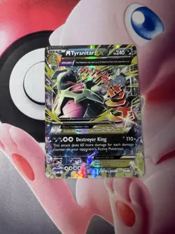 Pokemon TCG Mega M Tyranitar EX Holo Ultra Rare Card Ancient Origins 43/98 HP - Image 1