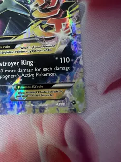 Pokemon TCG Mega M Tyranitar EX Holo Ultra Rare Card Ancient Origins 43/98 HP - Image 2
