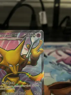 Pokemon Alakazam EX Holo Ultra Rare TCG Scarlet and Violet 151 Card 188/165 - Image 4