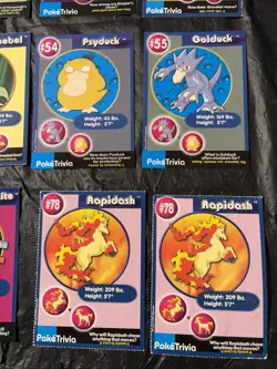 PokeTrivia Lot Of 12 Pokemon Cards Total Psyduck, Growlithe, And More - Image 3