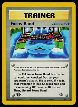 Pokemon Card - Focus Band Neo Genesis 86/111 Rare 1st Edition - Image 1