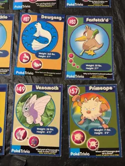 PokeTrivia Lot Of 12 Pokemon Cards Total Farfeth’d, Krabby And More - Image 3
