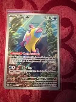 Pokemon TCG Bruxish Holo Card 200/191 Sv08: Surging Sparks Illustration Rare - Image 1