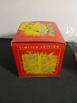 1999 Pokemon Pikachu 23k Gold Plated Trading Card & Pokeball Burger King Sealed - Image 5