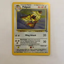 Pidgeot 8/64 Holo Rare Jungle Set Unlimited Edition Pokemon Card 1999 WOTC - LP - Image 1