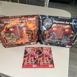 Bandai Namco One Piece Card Game Illustration Box vol.5 & vol.6 English Luffy - Image 1