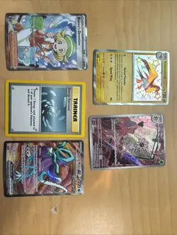 Lot Of 5 Pokemon Cards Vintage And Modern - Image 1